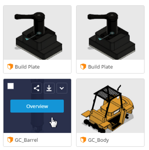 Now , Filename is displayed on hover, new action icons