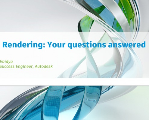 A360 Rendering Questions Webinar